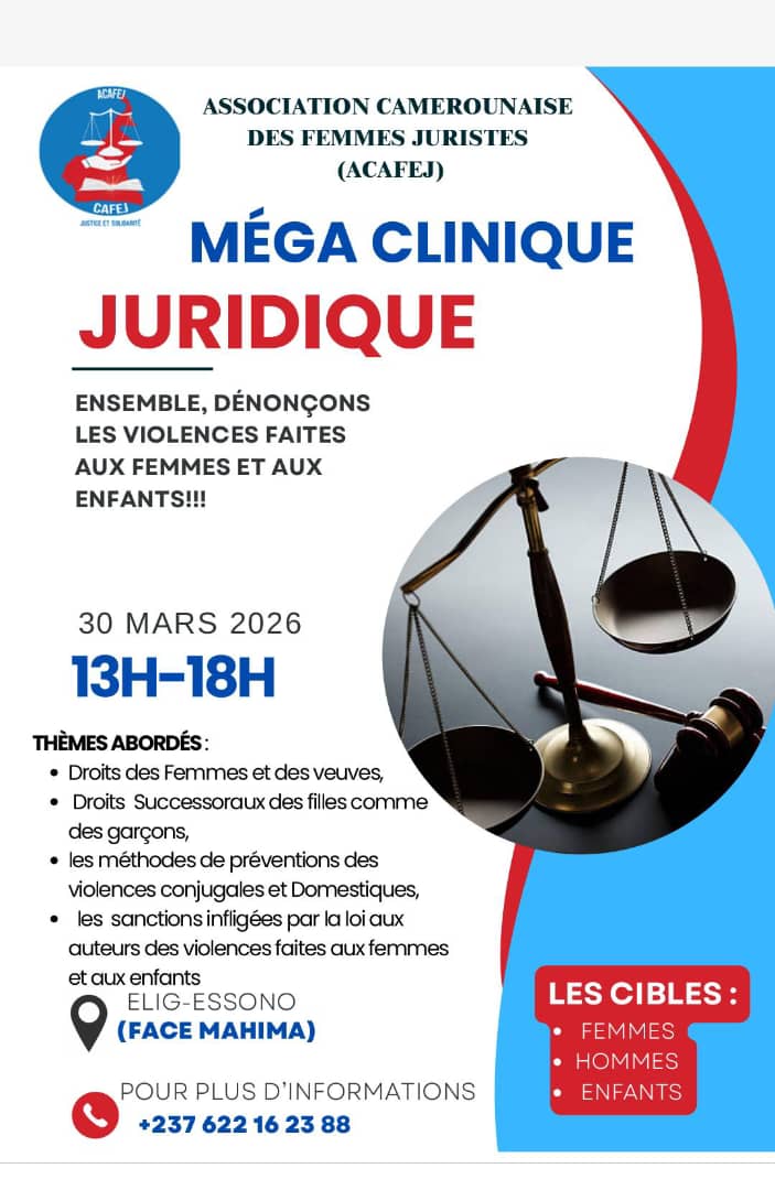 Cameroun : Une clinique juridique géante pour lutter contre les violences faites aux femmes